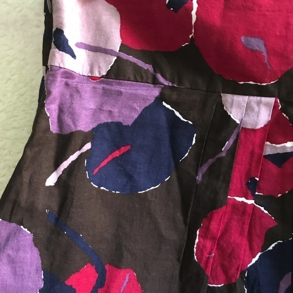 MOSSIMO A-line multi color cotton skirt Size 6 - Picture 5 of 9